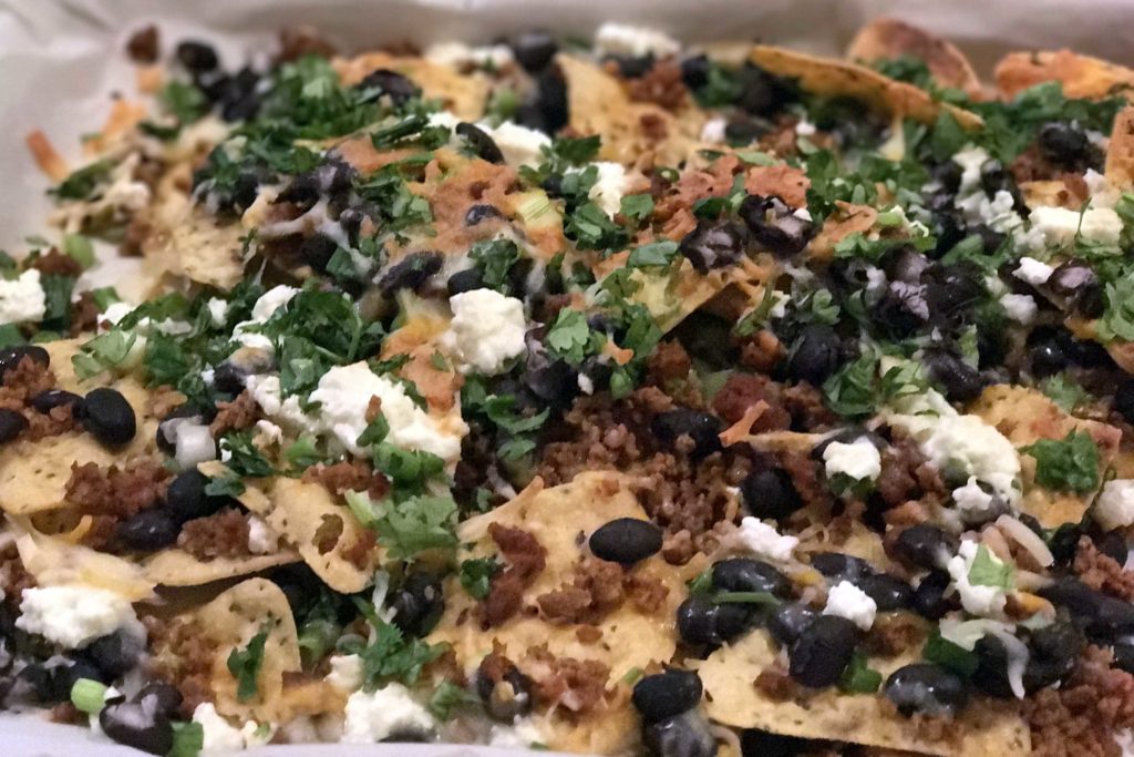 Chorizo and Black Bean Nachos