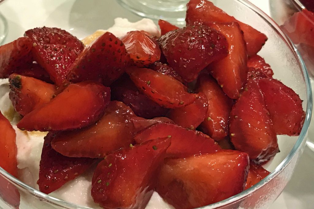 Strawberries with Ricotta