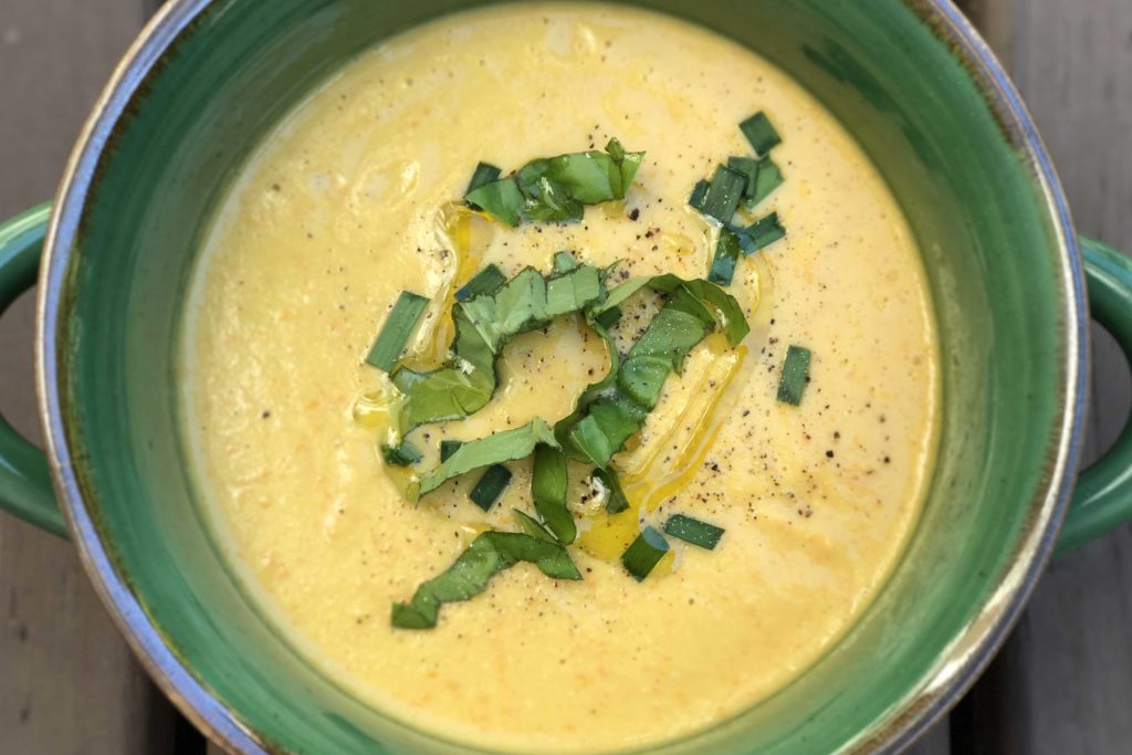 Spicy Corn and Bean Gazpacho