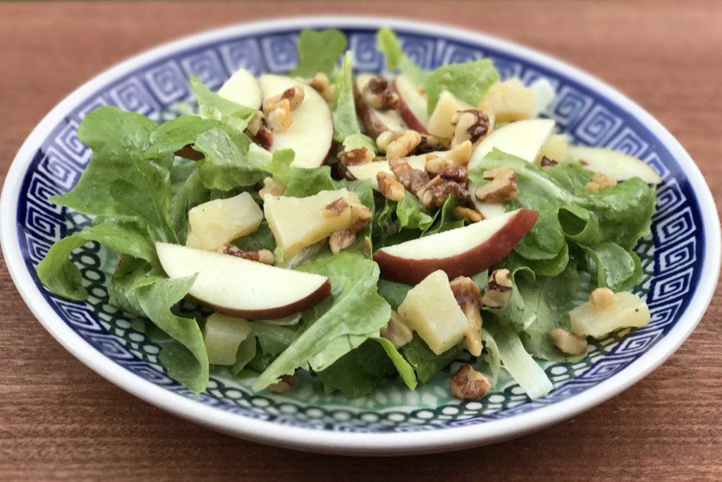 Apple and Cheddar Salad with Maple Vinaigrette