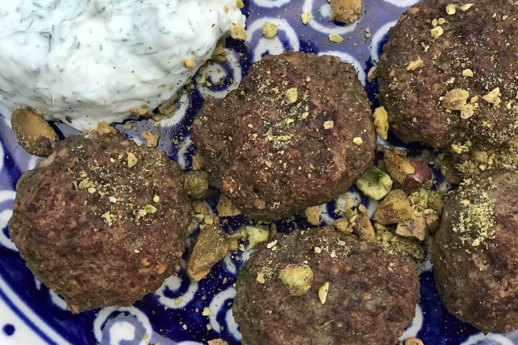 Lamb-Pistachio Koftas