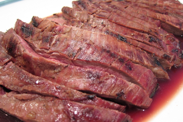 Grilled Flank Steak with Coffee Marinade