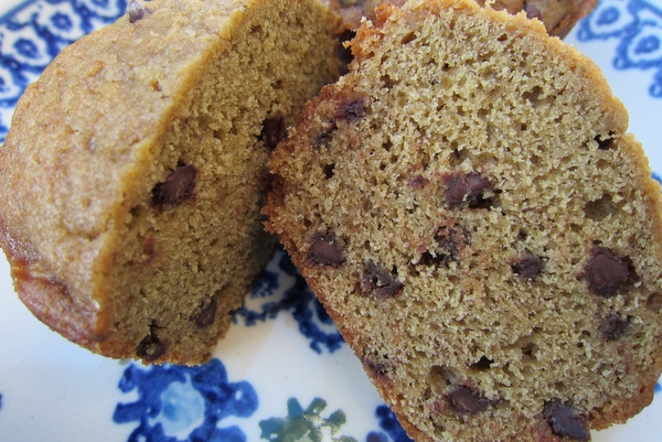 Banana-Coffee-Chocolate Chip Muffins