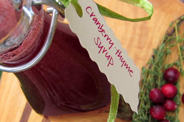 Cranberry-Thyme Syrup