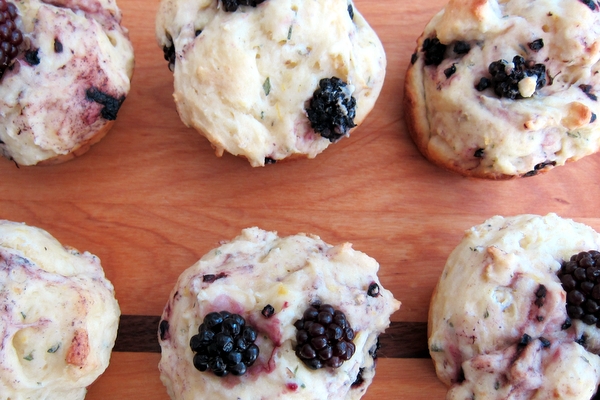 Gluten-Free Blackberry-Lavender Muffins