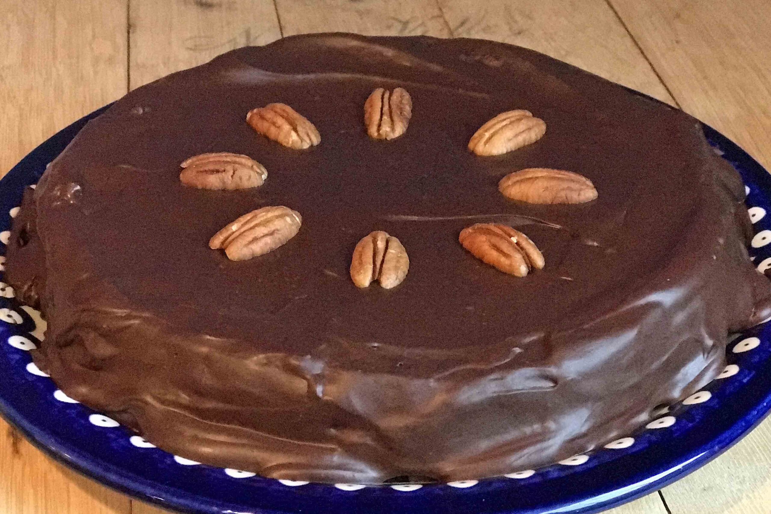 Chocolate-Bourbon-Pecan Cake