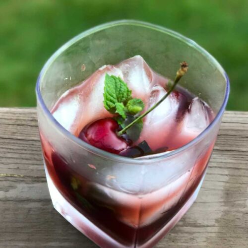 Fresh Cherry Mint Julep