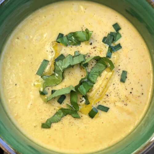 Spicy Corn and Bean Gazpacho