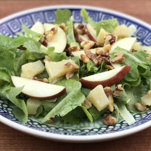 Apple and Cheddar Salad with Maple Vinaigrette