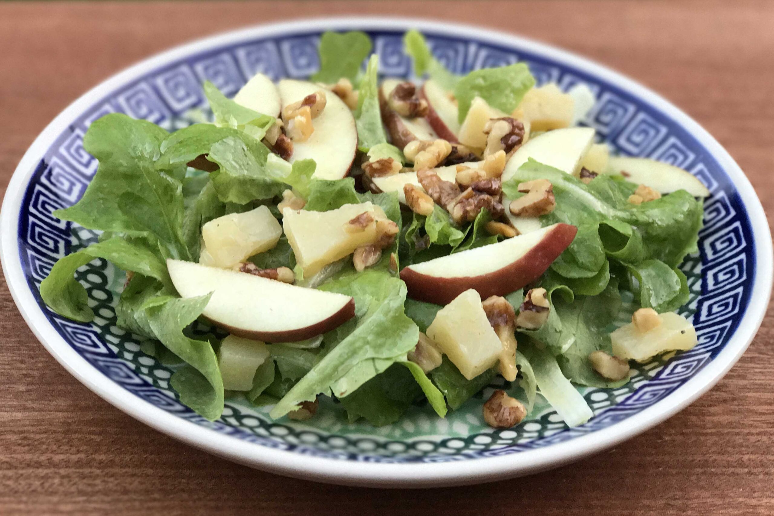 Apple and Cheddar Salad with Maple Vinaigrette