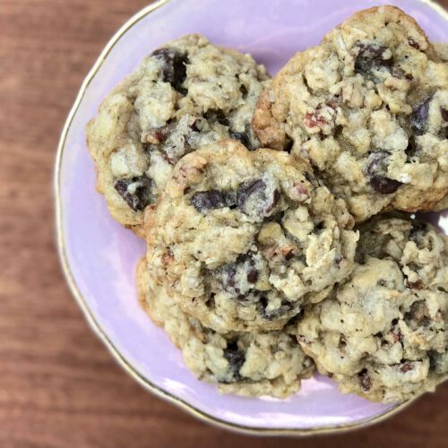 Chocolate Chip-Pecan-Oatmeal Cookies