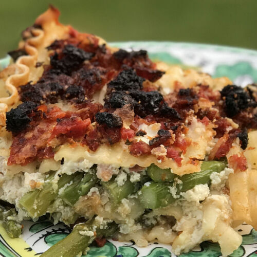 Asparagus-Sun Dried Tomato Lasagna (Gluten-Free)