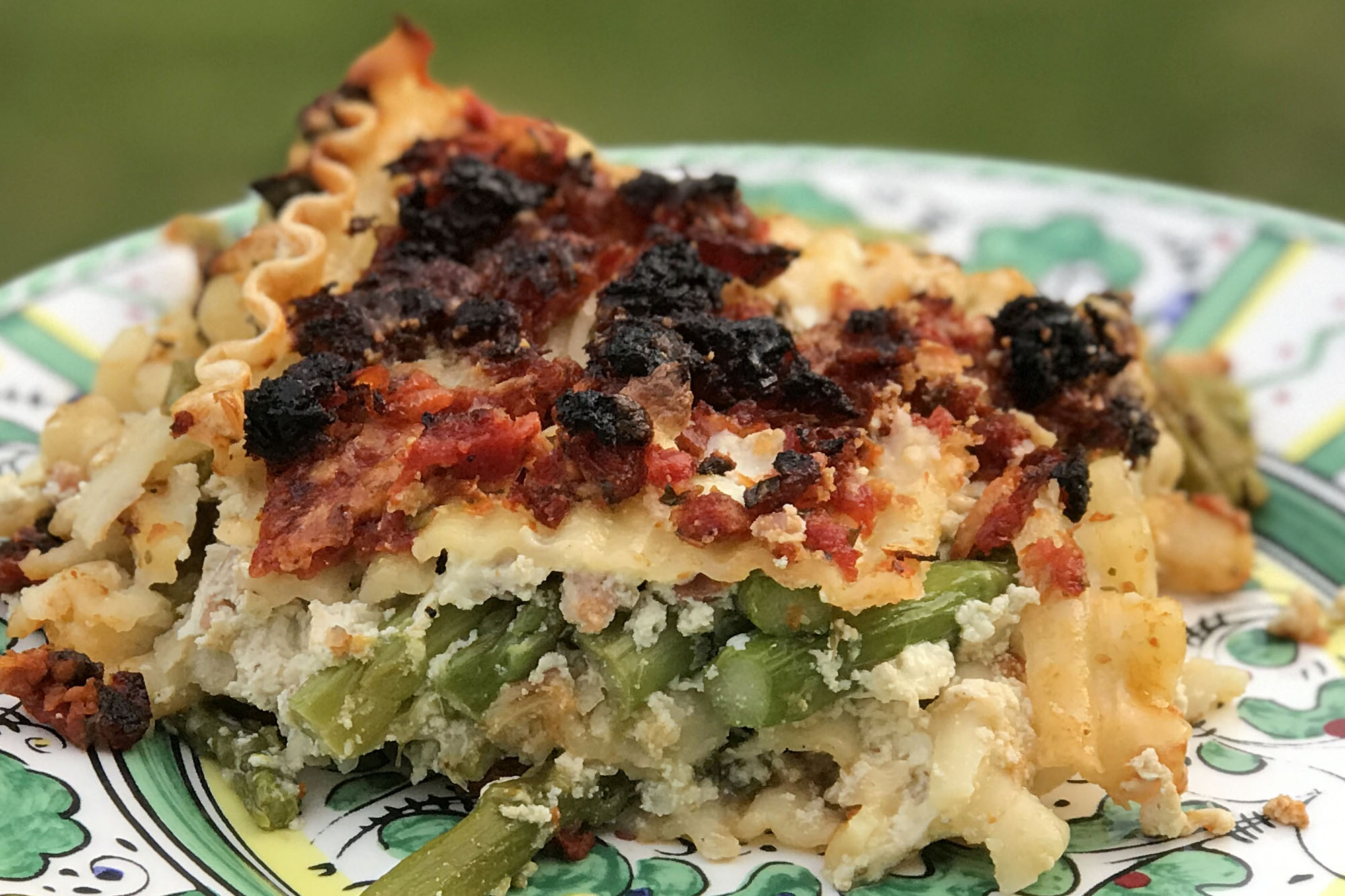 Asparagus-Sun Dried Tomato Lasagna (Gluten-Free)