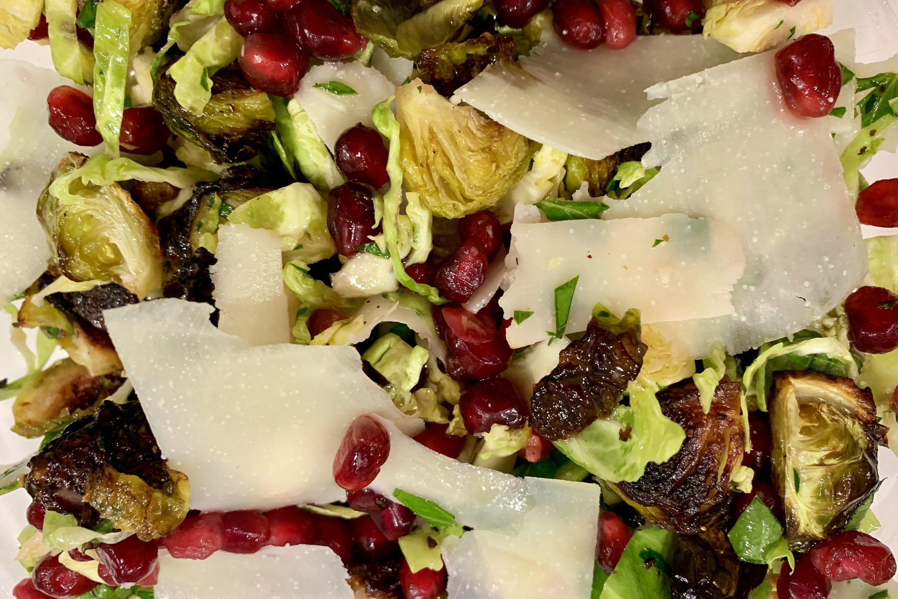 Brussels Sprouts and Pomegranate Salad