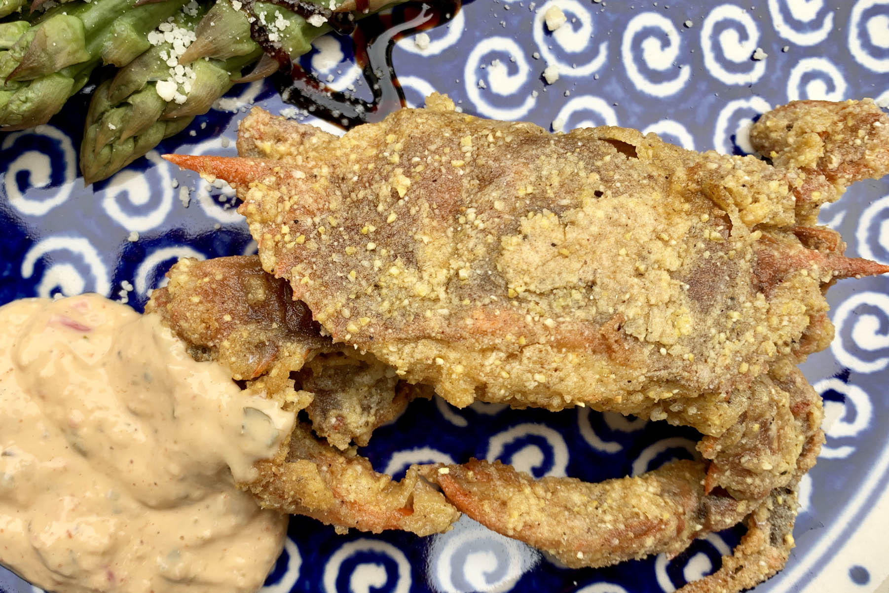 Soft Shell Crabs with Spicy Remoulade (Gluten-Free)