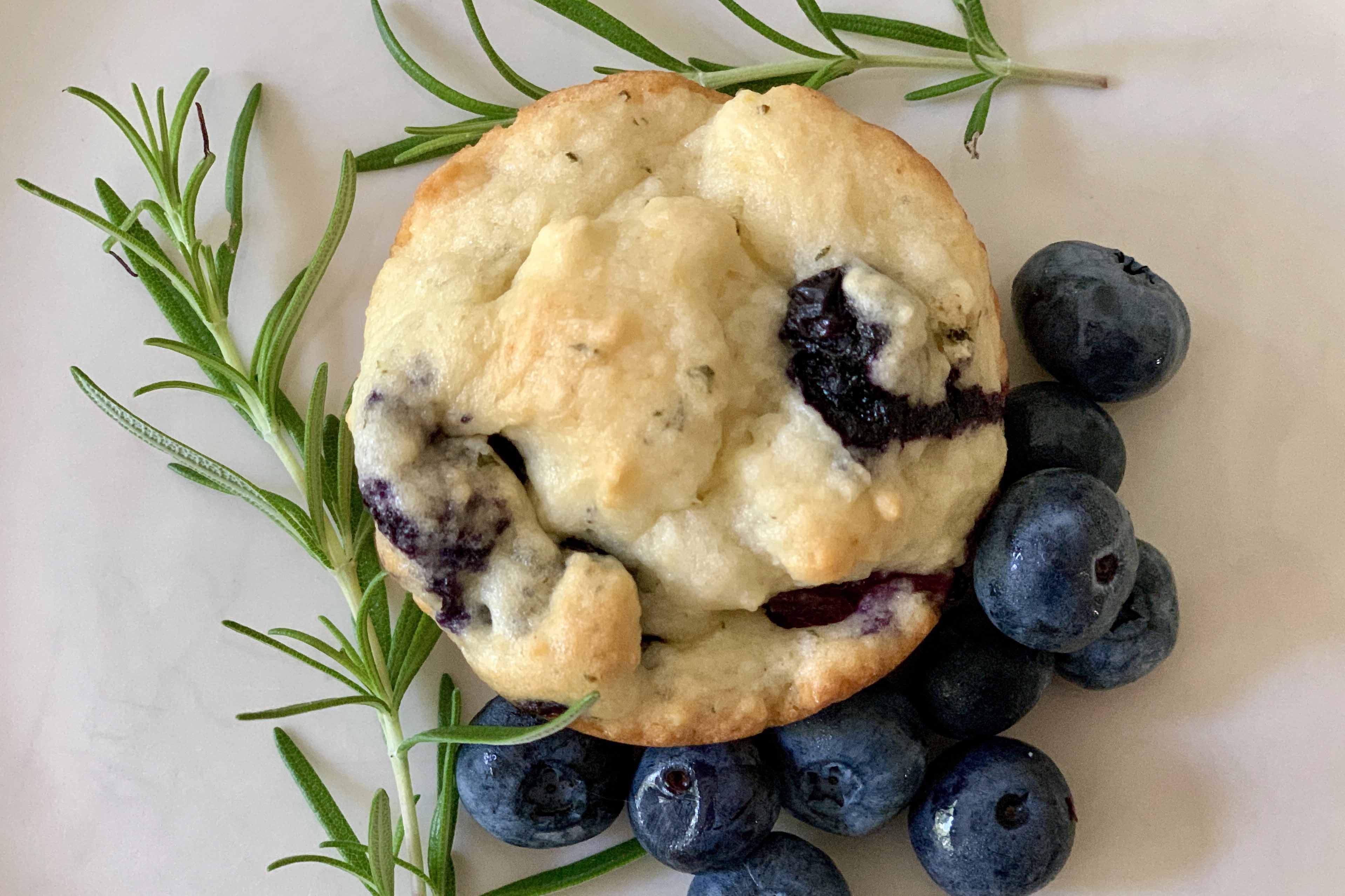 Blueberry-Rosemary Muffins (Gluten-Free)