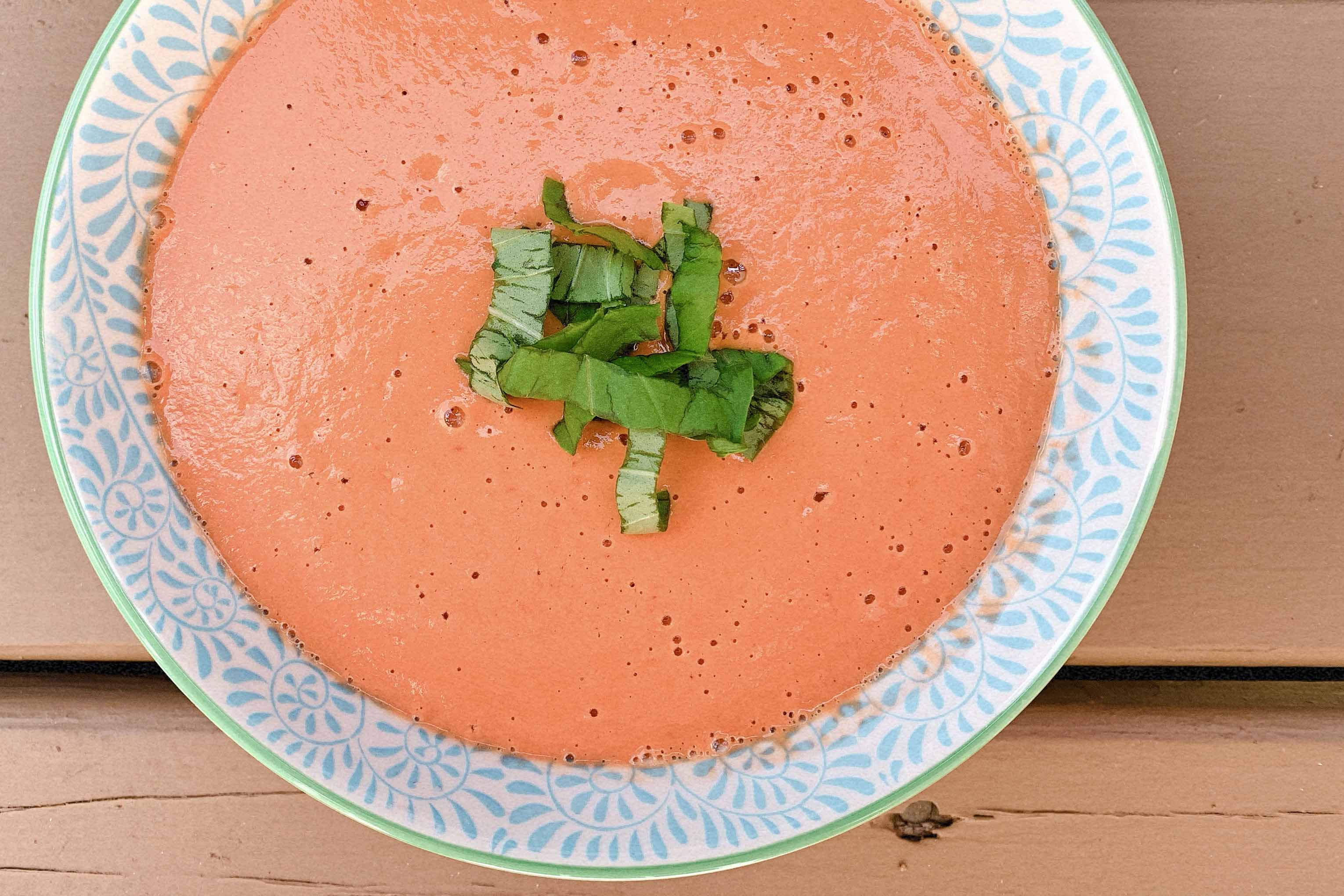 Tomato-Cherry Gazpacho