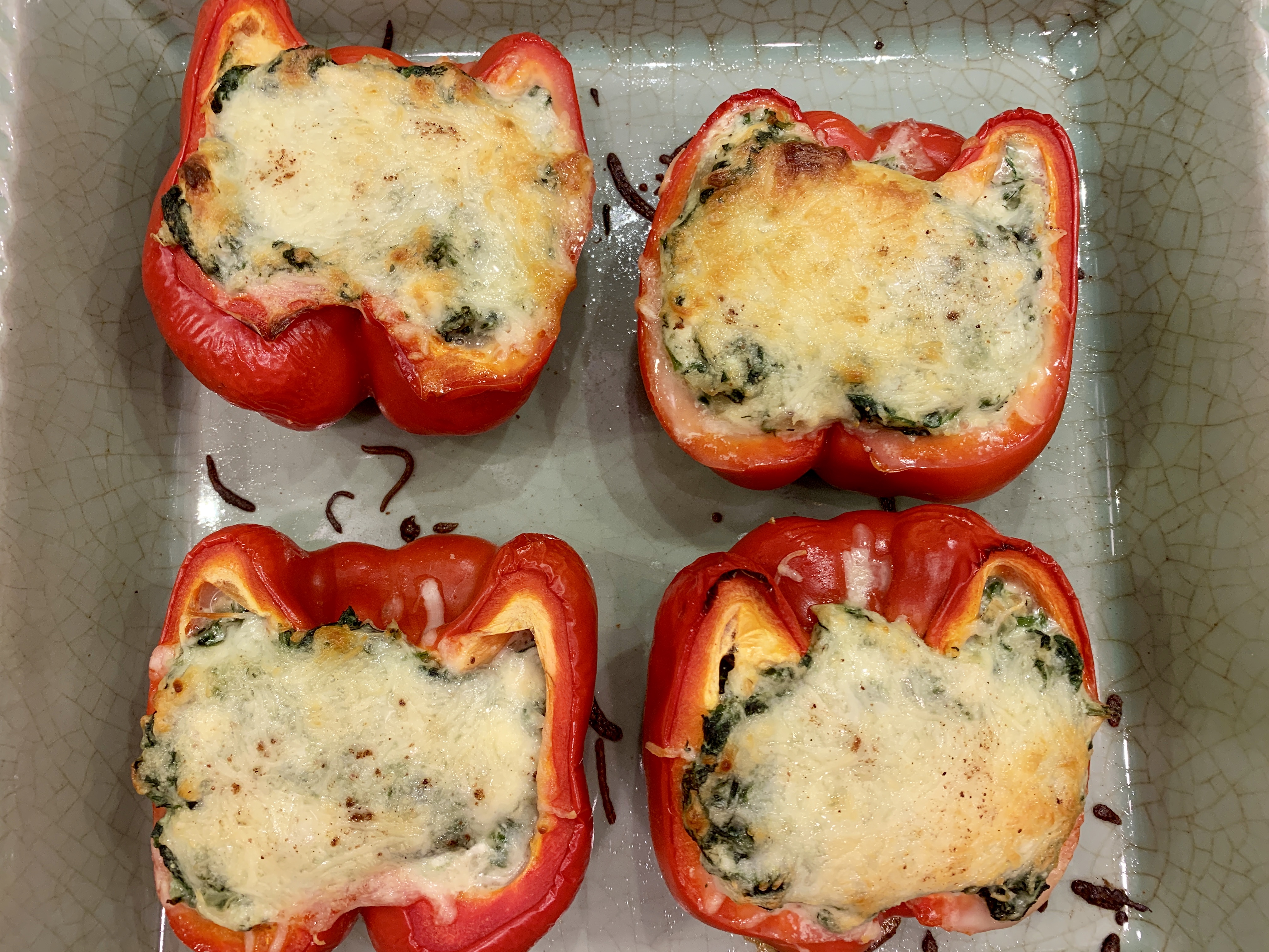 Spanakopita Stuffed Peppers