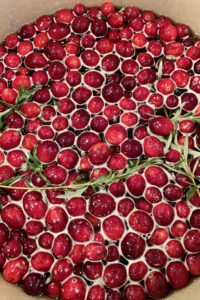 Cranberries and Rosemary