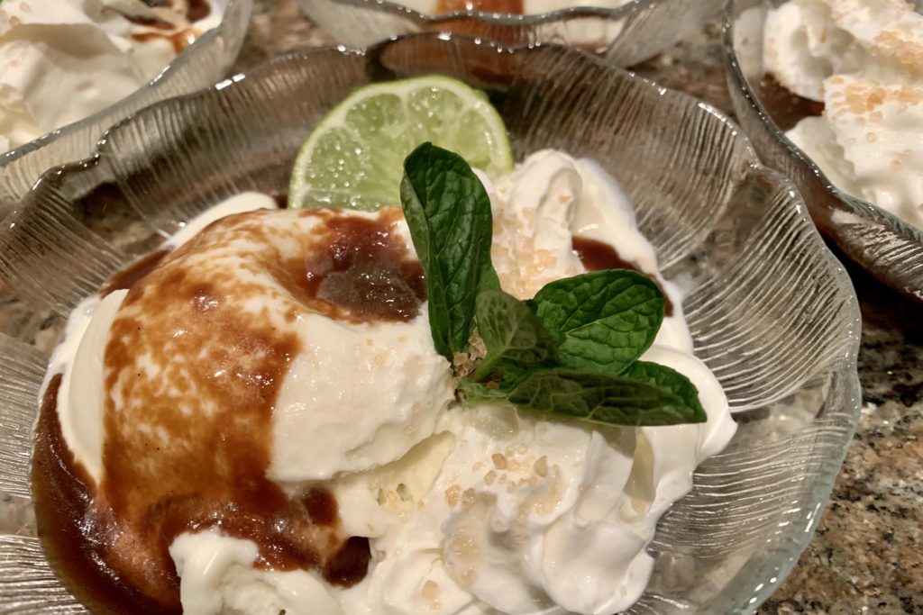 Mojito Ice Cream Sundae