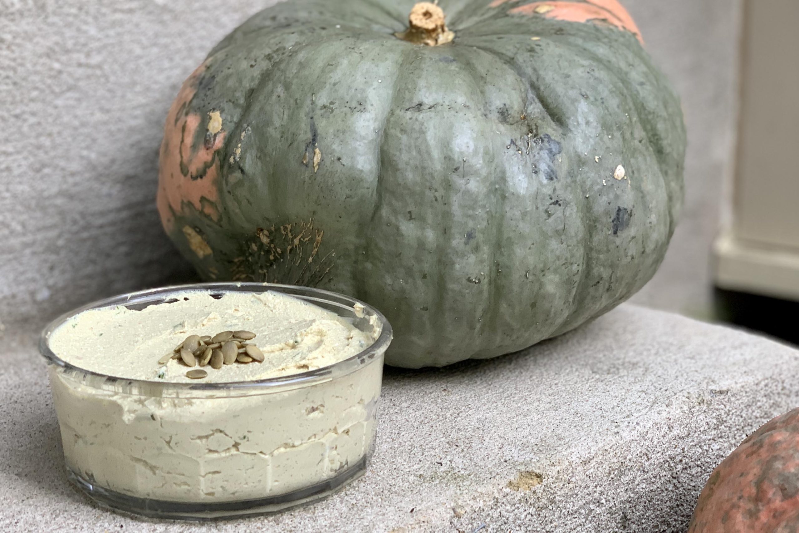 Pumpkin Seed Oil and Farmer Cheese Spread