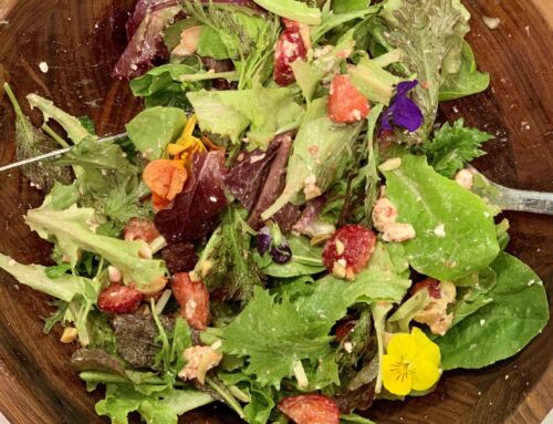 Strawberry, Feta and Almond Salad