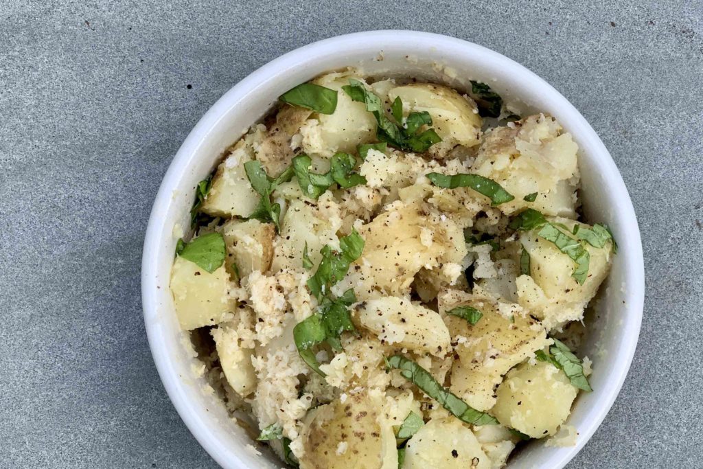 Horseradish-Basil Potatoes