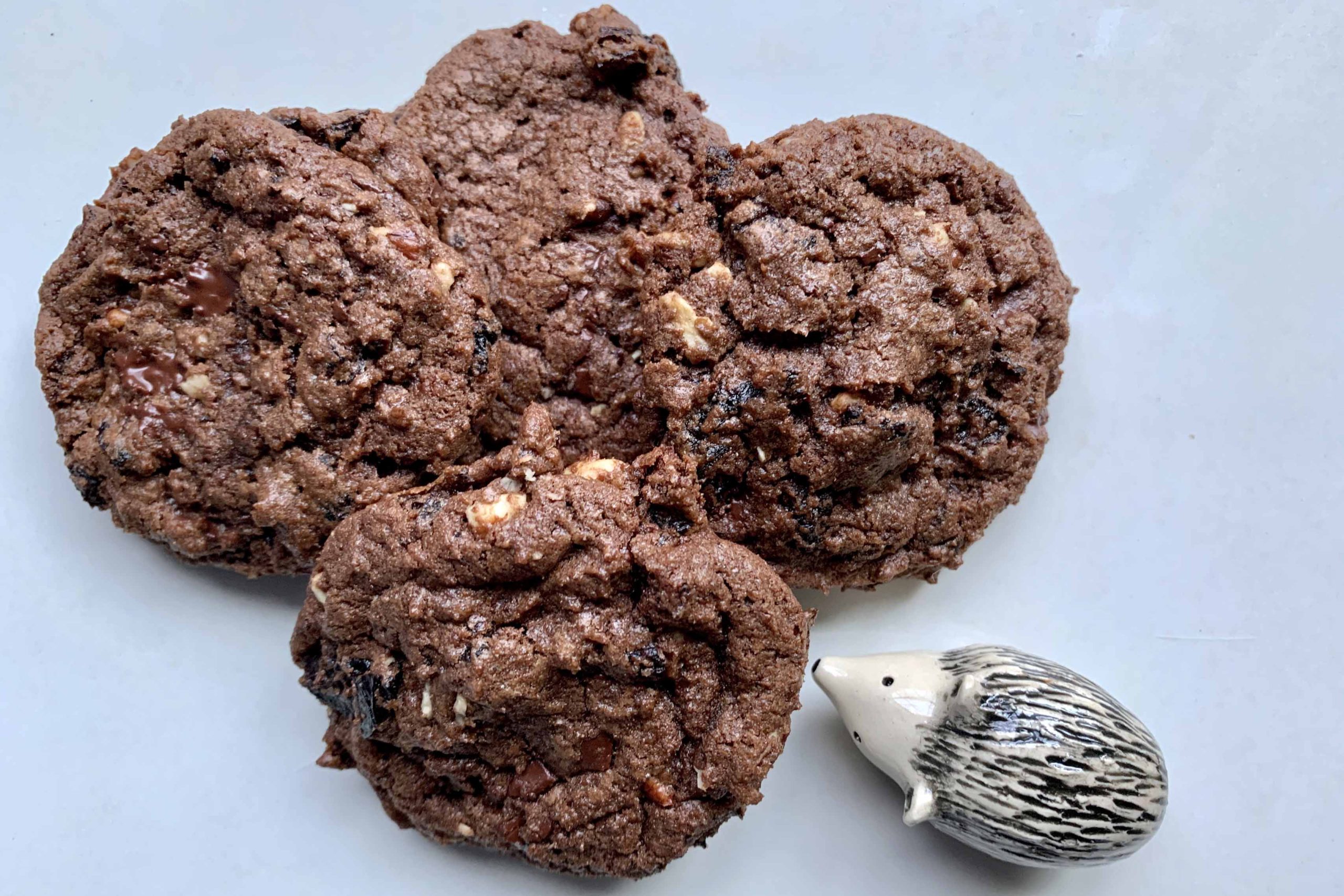 Double Chocolate-Cherry-Pecan Cookies