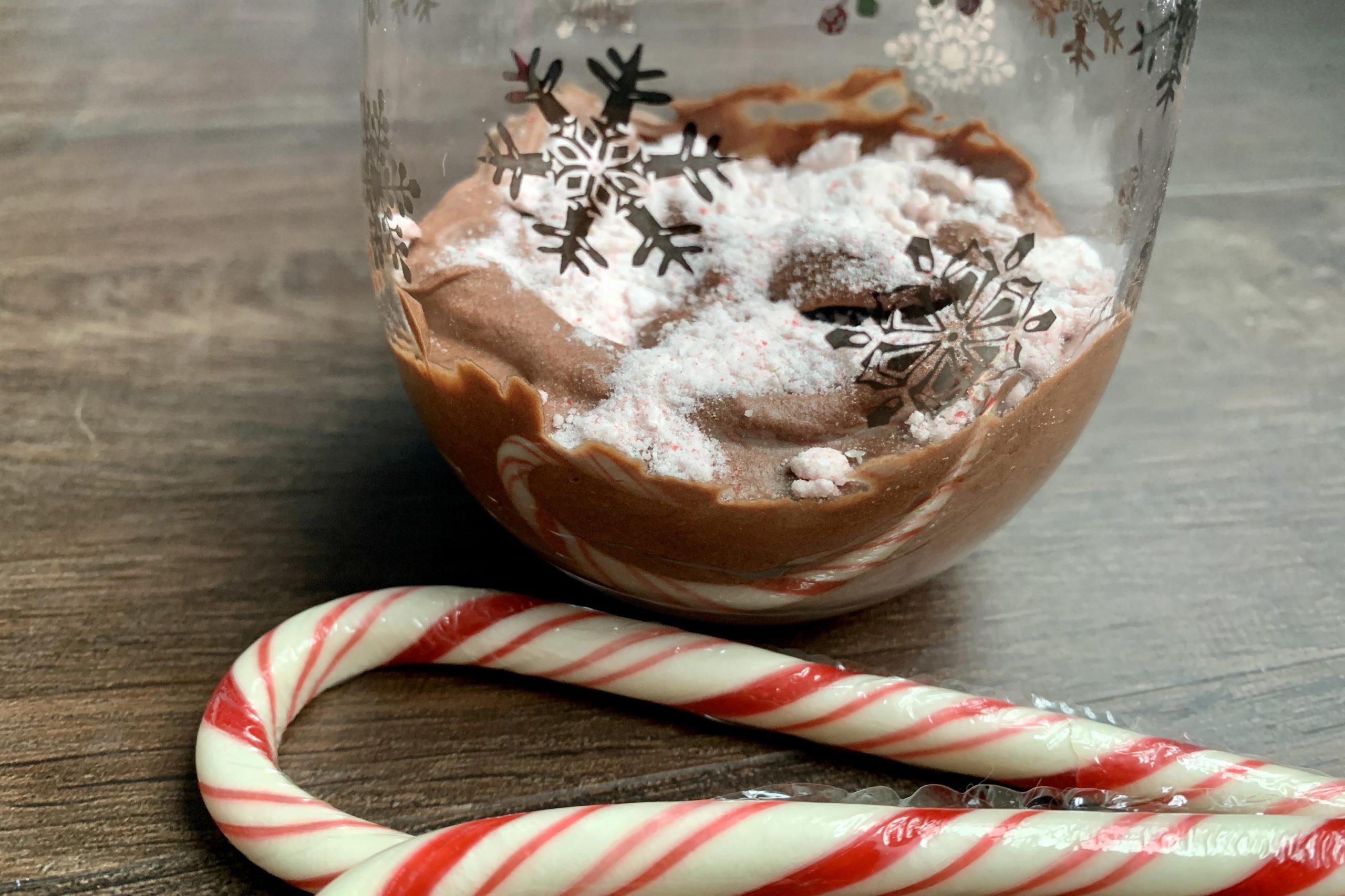 Candy Cane Chocolate Mousse