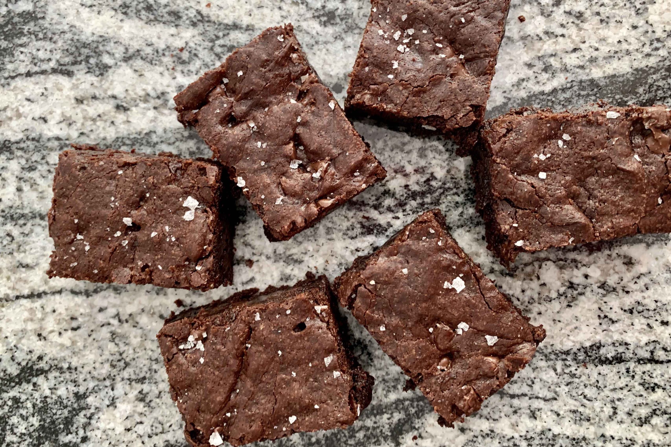 Triple Chocolate Brownies with Sea Salt