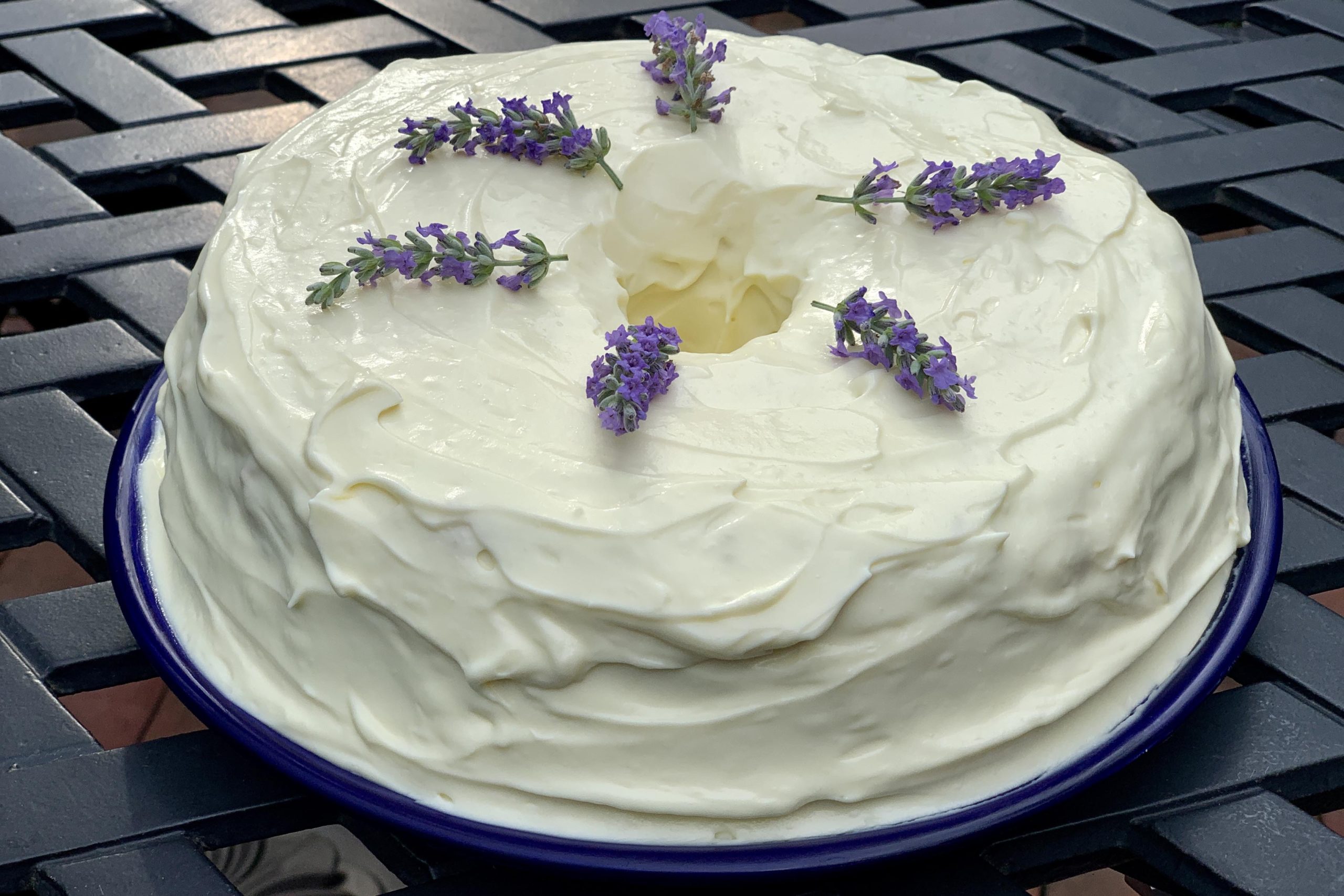 Lemon-Lavender Cake with Mascarpone Frosting