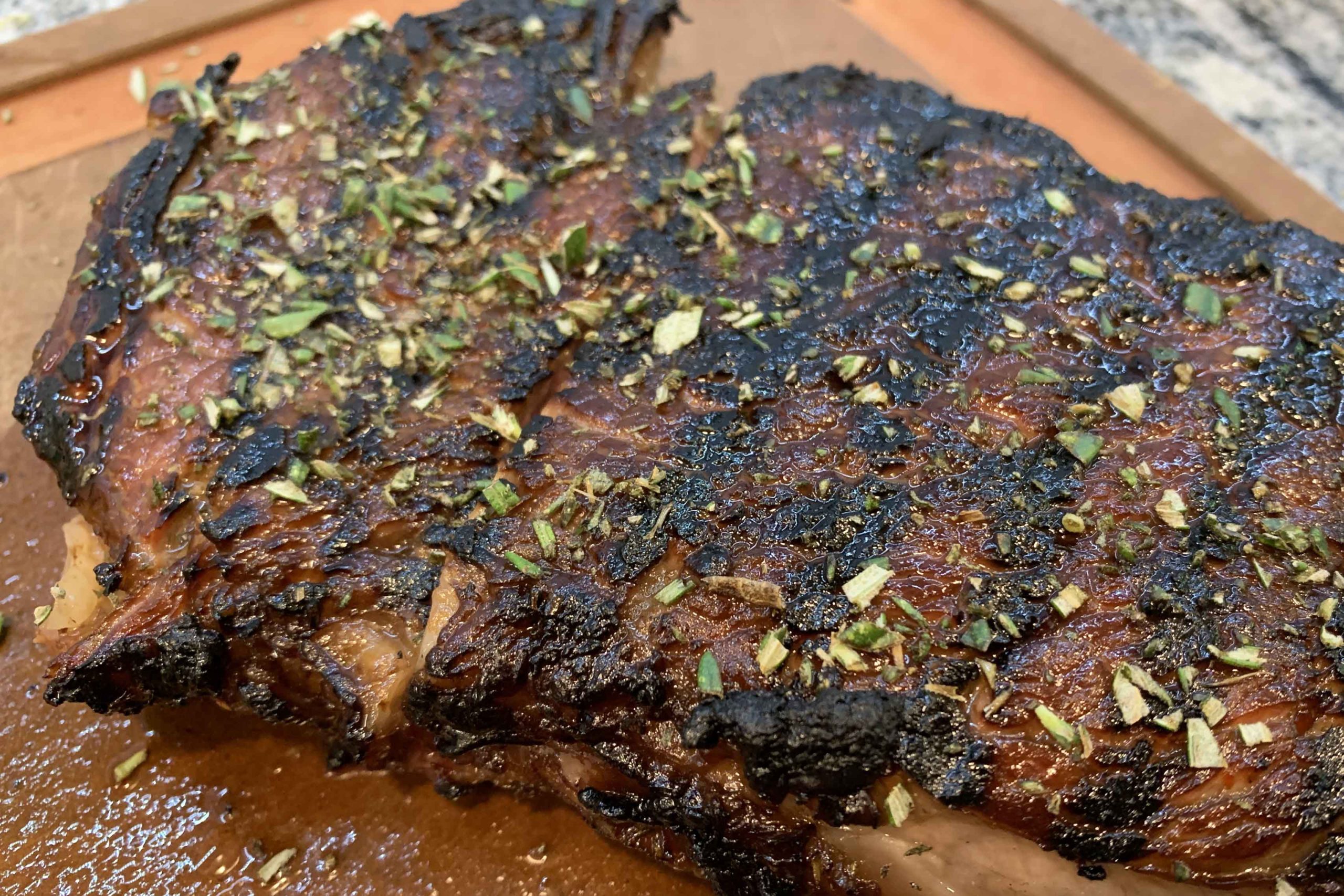 Ribeye with Rosemary and Pomegranate Molasses