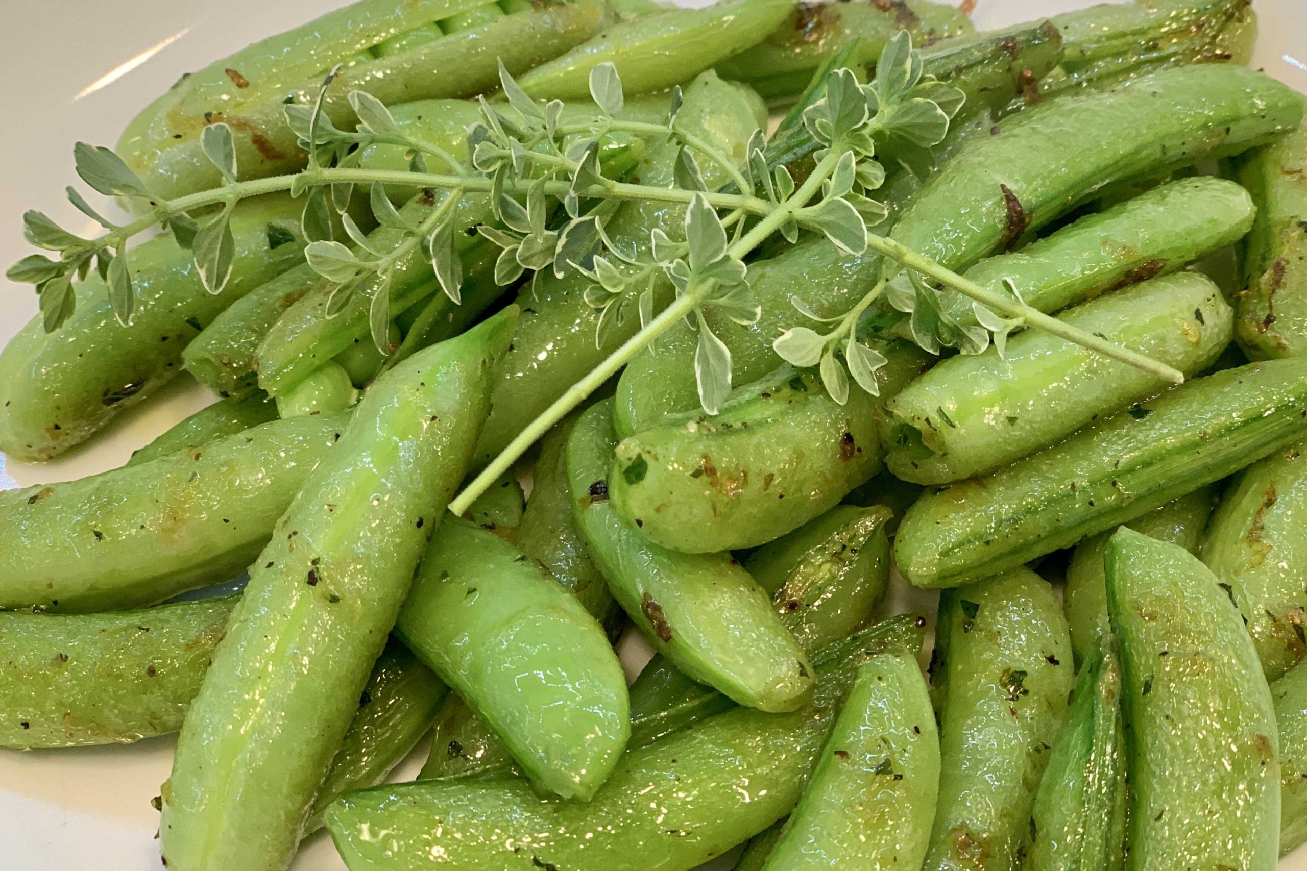 Sugar Snap Peas with Lemon and Thyme