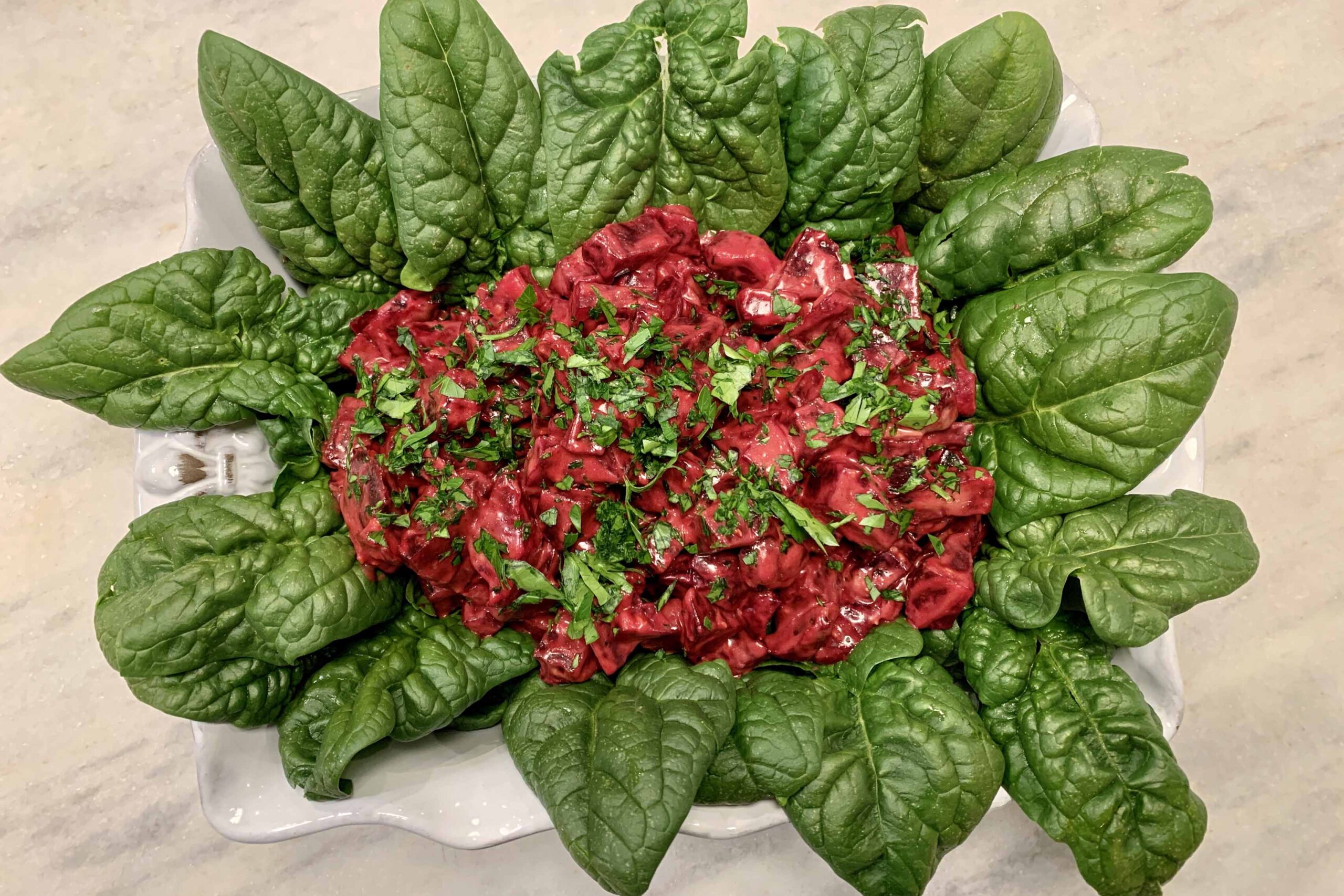 Beet Salad with Raspberry Vinaigrette