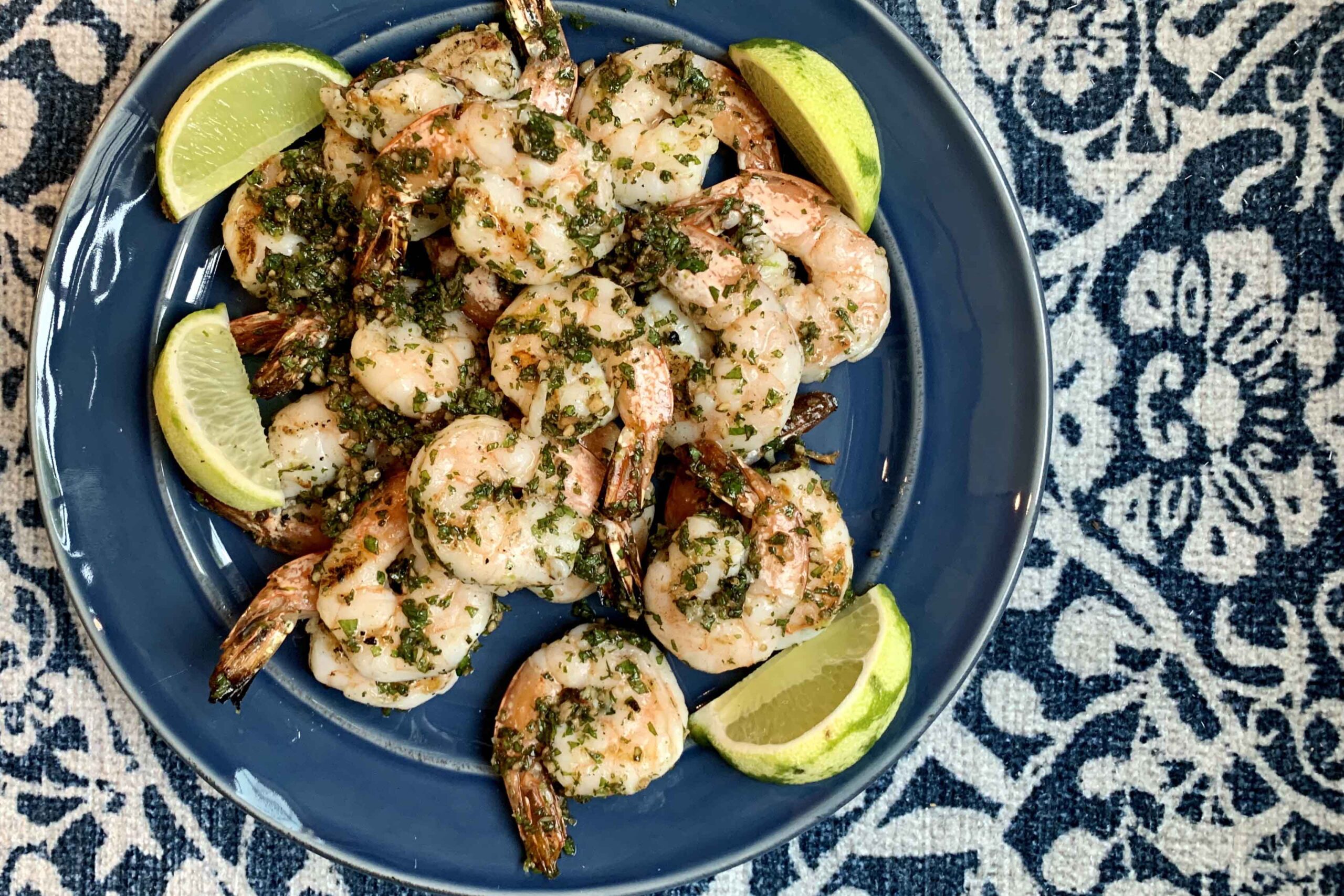 Grilled Ginger-Mint Shrimp