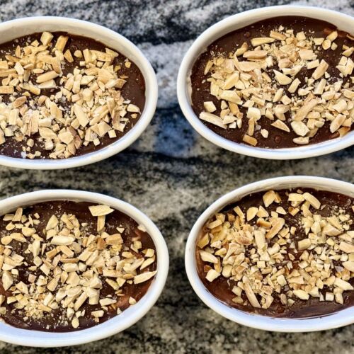Chocolate-Almond Frozen Greek Yogurt Cups