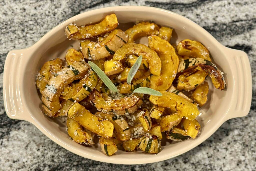 Roasted Delicata Squash with Sage Roasted Delicata Squash with Sage