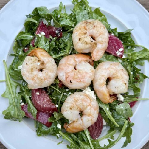 Shrimp and Beet Salad with Limoncello Dressing