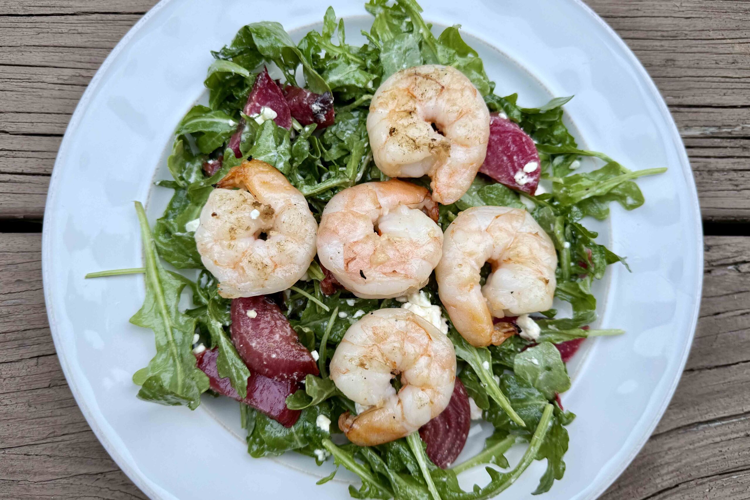 Shrimp and Beet Salad with Limoncello Dressing