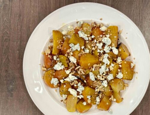 Roasted Beets with Blue Cheese and Walnuts