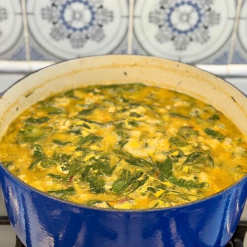 Turkey, White Beans and Greens Soup