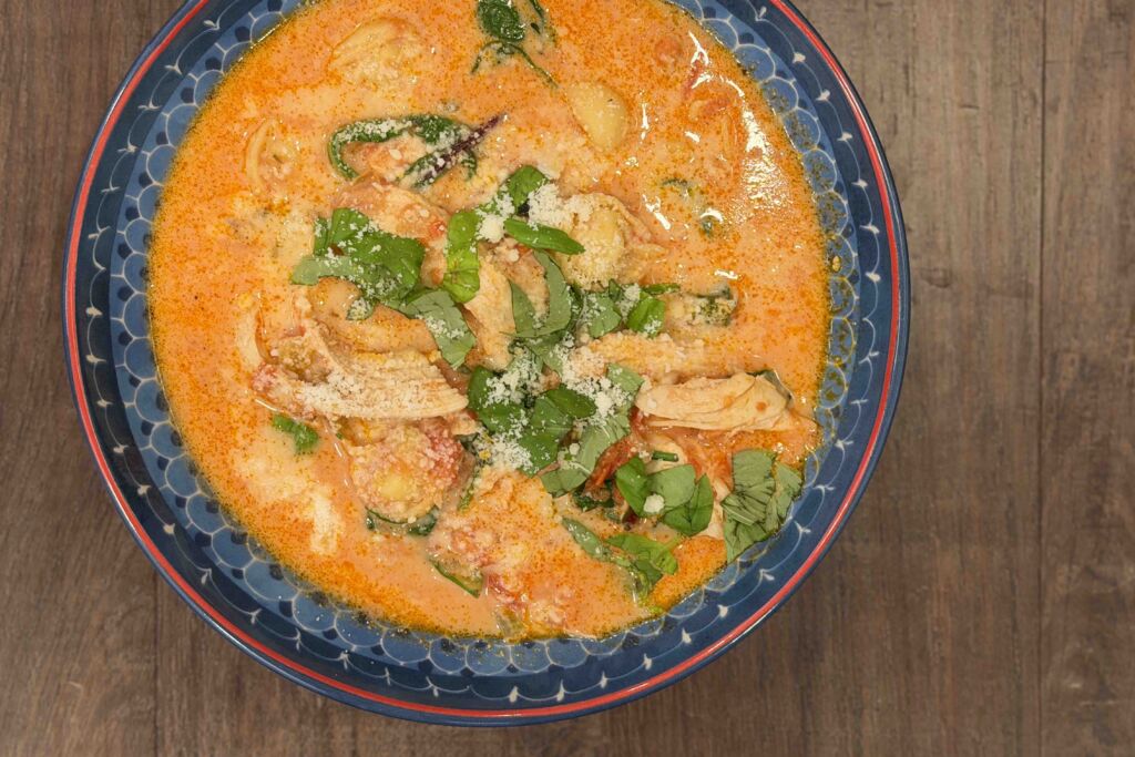 Creamy Tuscan Tortellini Soup