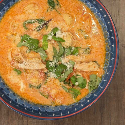 Creamy Tuscan Tortellini Soup