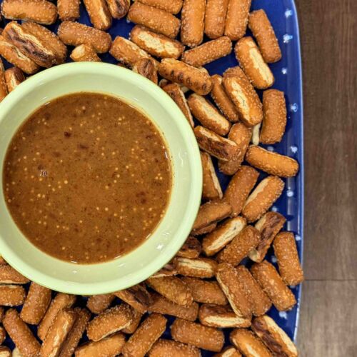 Raspberry Honey Mustard Pretzel Dip