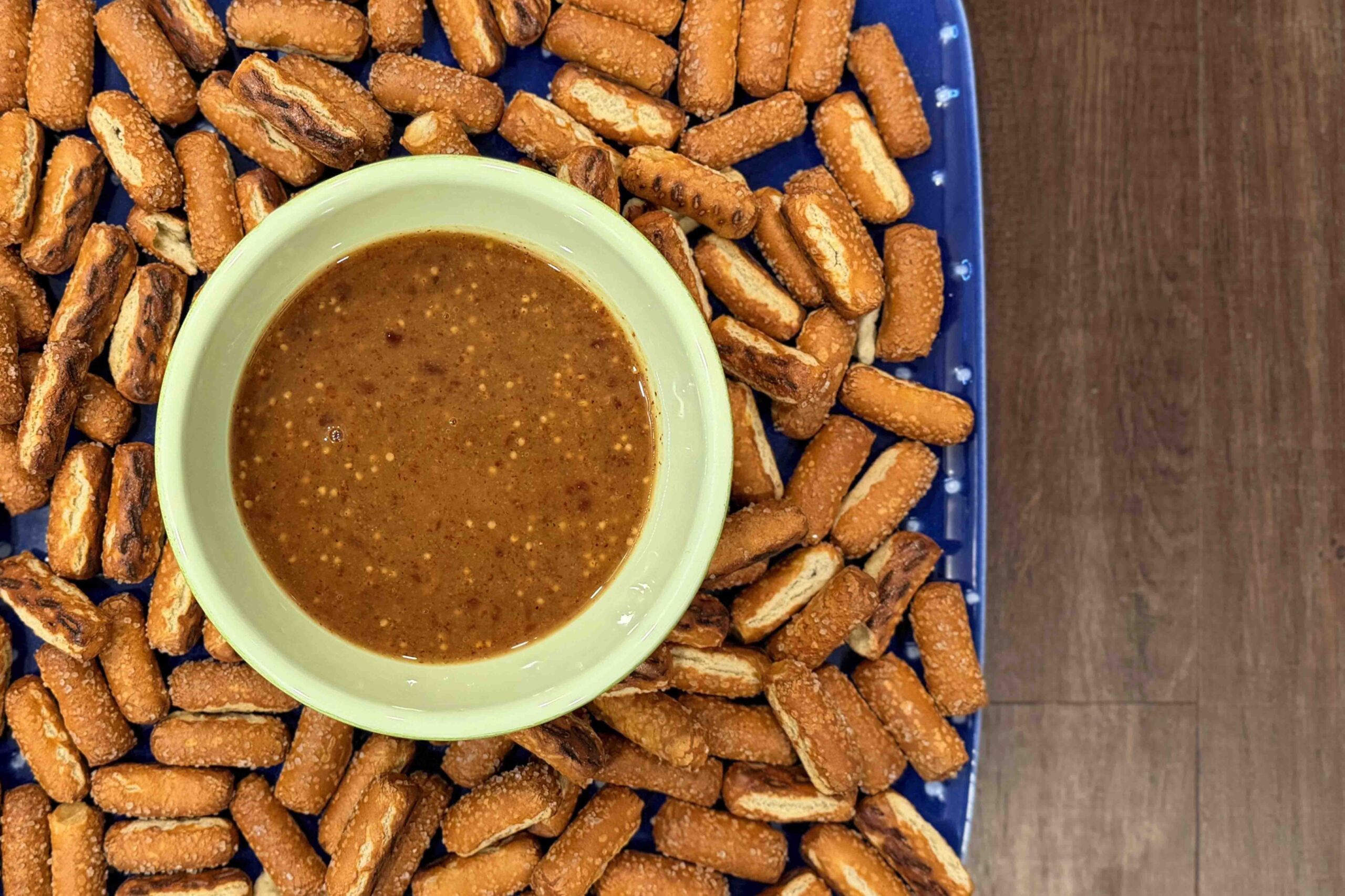 Raspberry Honey Mustard Pretzel Dip