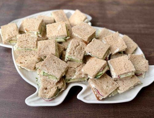 Cucumber and Radish Tea Sandwiches (Vegan)