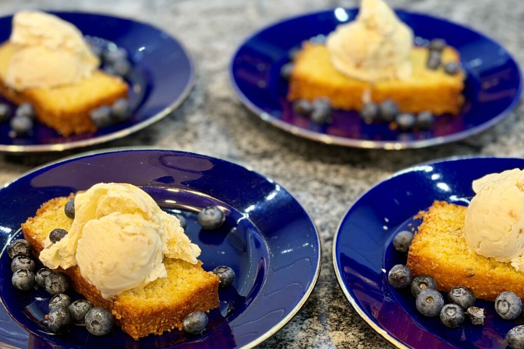 Lavender and Lemon Olive Oil-Cornmeal Cake Lavender and Lemon Olive Oil-Cornmeal Cake