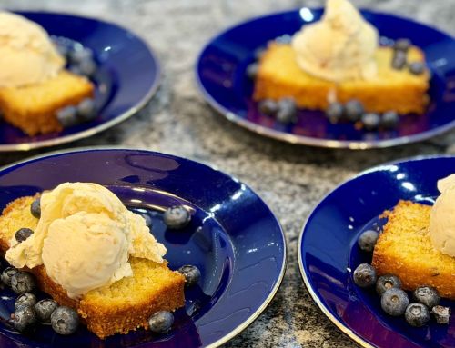 Lavender and Lemon Olive Oil-Cornmeal Cake