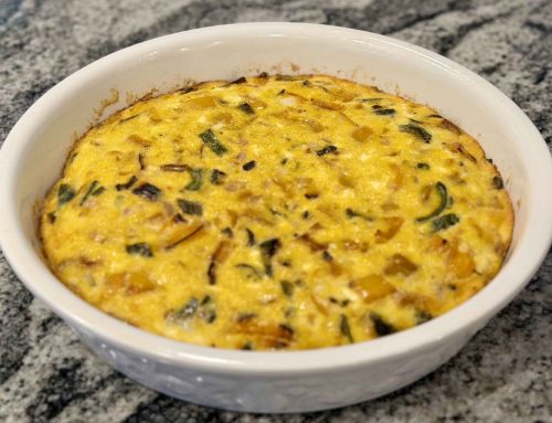 Pepper and Feta Crustless Quiche