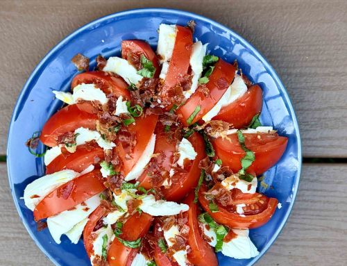 Caprese Salad with Crispy Prosciutto